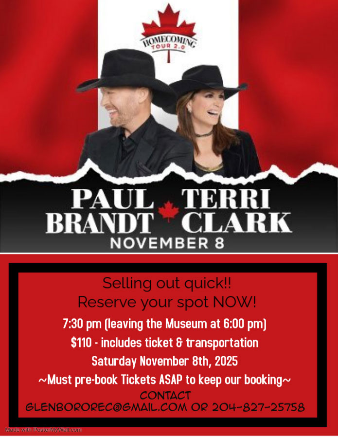 Paul Brandt / Terri Clark - Homecoming Tour 2.0 (Excursion), November 8, 2025 at the Western Mantioba Centennial Auditorium in Brandon.